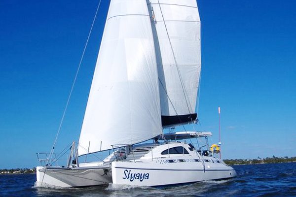 Island Spirit 401 Catamaran Sail Yacht on Charter in Mumbai at Gateway of India